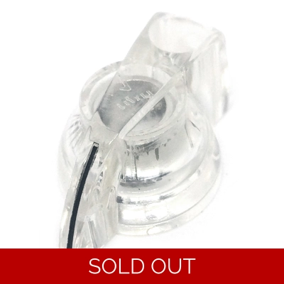 Chicken Head Knob - Clear Plastic